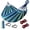 Blue, variant on Mapskey Hammocks Portable Camping 700lb Comfortable Fabric with Two Anti Roll Balance Beam and Sturdy Tree Straps