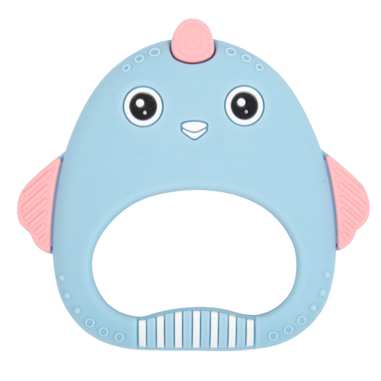 Baby Boys Girls Silicone Cartoon Teether Massage Gums Teething Chew Toy Gift US 