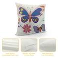 thumbnail image 4 of Nawypu Flutter Reversible Pillowcases - Double Sided Pillow Covers, Kids Super Soft Buttergly &amp; Floral Bedding, 4 of 5