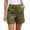 Army Green, variant on UAMVSH Womens Dress Shorts Button Waist Straight Leg Shorts Business Casual Work Shorts with Pockets Summer Clothes