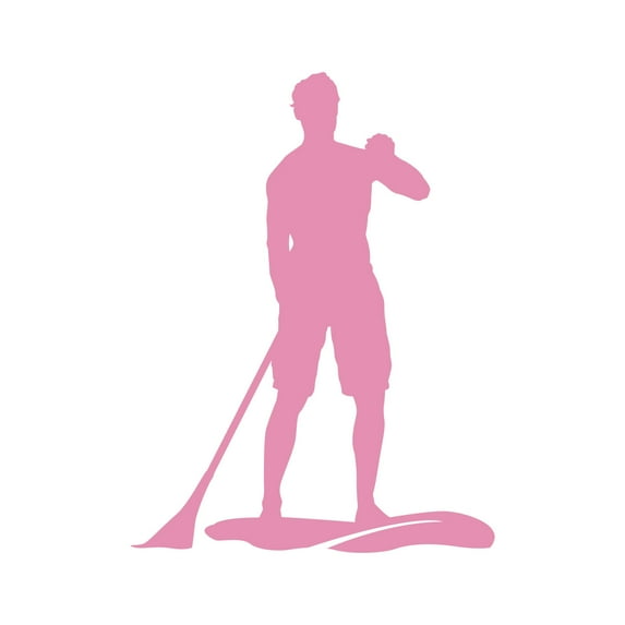 Paddleboarding Sticker Decal Die Cut - Self Adhesive Vinyl - Weatherproof - Made in USA - Many Color and Sizes - surf paddle board