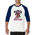 thumbnail image 1 of MmF - Mens Raglan Sleeve Baseball T-Shirts, up to Size 3XL - Tackle Breast Cancer, 1 of 4
