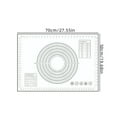 Lauou Newest Extra Large Baking Mat With Measurements Non Stick
