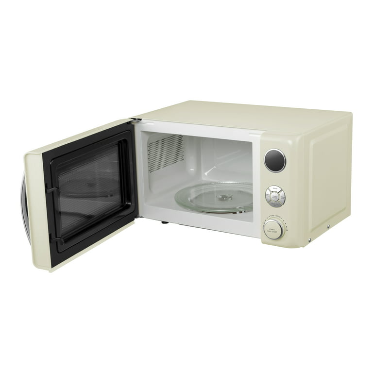 Mini Small Microwave Oven Countertop 0.7 Cu.Ft. 700 Watt Blue Retro Design
