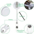 thumbnail image 6 of QREEL Retractable Badge Reels, Badge Holders with Swivel Alligator Clip for ID Cards & Work Badges (10-Pack, White), 6 of 7