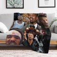 thumbnail image 5 of Blanket michael b jordan Blanket Soft Comfortable Warm Wool Blanket Fan Gift Suitable for Room Sofa Office Bed Car Camping Sofa Decoration Comfortable Plush Beach Blanket Four Seasons 30"x40", 5 of 6