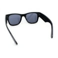 thumbnail image 4 of Retro Hipster Thick High Temple Horn Rim Rectangle Sunglasses Shiny Black - Black, 4 of 4