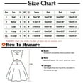 thumbnail image 3 of Tejiojio Summer Dresses for Women Clearance Women's Fashion Casual Bandage Loose Short Sleeve Print V-Neck Mid-Calf Dress, 3 of 5