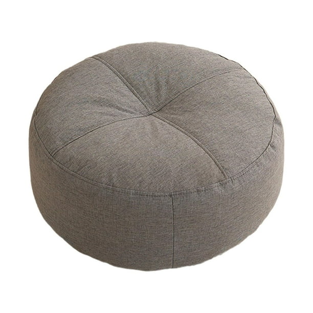 Almohada de suelo para meditación, asiento redondo de 16" para adultos, cojín de suelo para Gris oscuro
