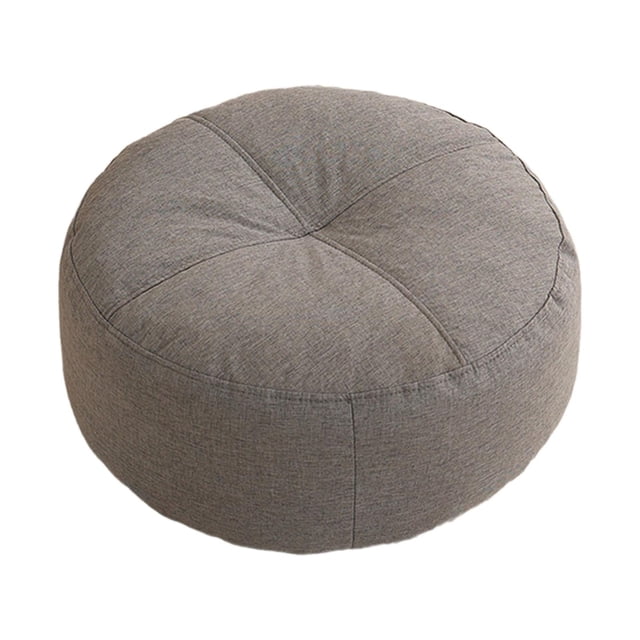 Cojín redondo para el suelo, cojín para el suelo, asiento grueso para el suelo, apoyo cómodo, cojín suave para asiento elevador para meditación, 16 Gris oscuro