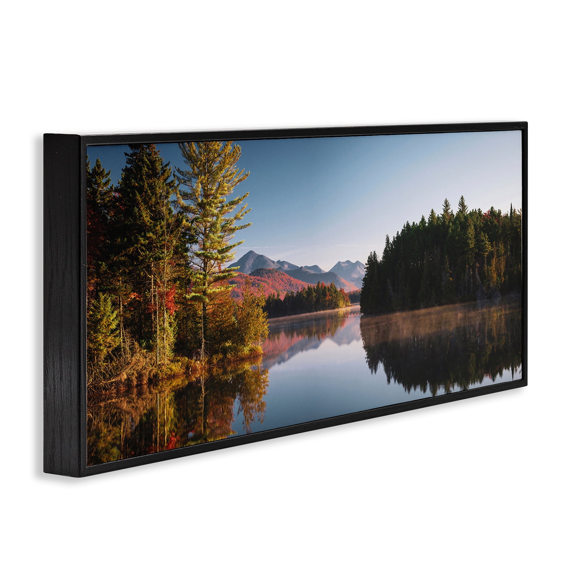Stupell Industries Autumn Morning Reflection Black Framed Giclee Art, design by Jonathan Zaharek
