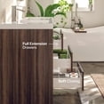 thumbnail image 5 of Eviva Lugano 60" Gray Oak Modern Bathroom Vanity with White Integrated Acrylic Double Sink, 5 of 7