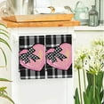 thumbnail image 4 of PEIBang Valentines Day Kitchen Towels,Pink Valentine Dish Towels with Love Heart Patterns,Valentine Hand Towels for Indoor Home Kitchen Decor, 4 of 6