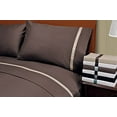 thumbnail image 2 of Hotel Collection 300 Thread Count Cotton Sheet Set  Twin-Mocha/Sky Blue, 2 of 2