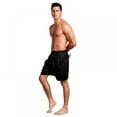 thumbnail image 3 of Mens Silk Satin Boxers Shorts Underwear Sleep Pajama Lounge Shorts, 3 of 5