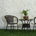 thumbnail image 3 of Pack De 5 Paneles De Pared De Flor De Hortensia Rosa Artificial Crema 40x60cm Sunnimix Pared de flores de seda artificial, 3 of 8