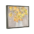 thumbnail image 3 of Stupell Yellow Scribble Style Bouquet Botanical & Floral Painting Gray Floater Framed Art Print Wall Art, 3 of 6