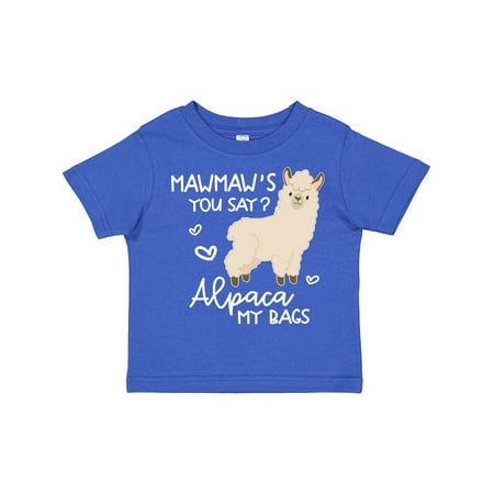 

Inktastic Mawmaw s You Say Alpaca My Bags Gift Toddler Boy or Toddler Girl T-Shirt