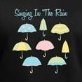 thumbnail image 3 of CafePress - Singing In The Rain T Shirt - Women's V-Neck Dark T-Shirt, 3 of 4