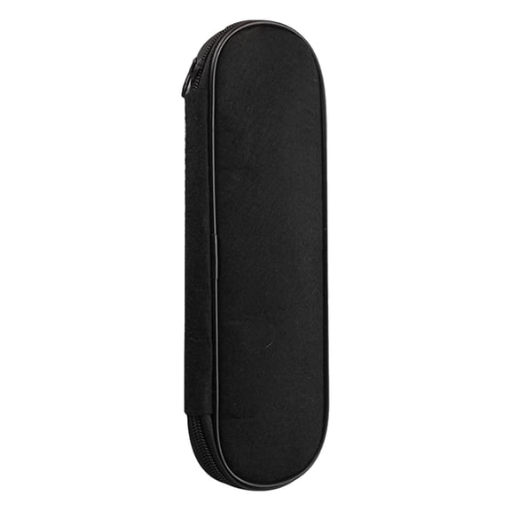 PRYESS Travel Cutlery Case, Black 25 x 8 cm Travel Cutlery Storage Box with Zipper, Portable Utensil Roll for Fork Spoon and Chopsticks