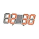 thumbnail image 5 of Reloj despertador electrónico Reloj digital Pantalla de temperatura Reloj de mesa LED digital Blanco y naranja, 5 of 9