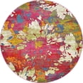 thumbnail image 1 of Unique Loom Tapis Floral Lyon 8' x 8' Rond Multi/ivoire, 1 of 1