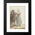 thumbnail image 2 of Christina Chalon 13x18 Black Modern Framed Museum Art Print Titled - Woman with Child with Two Men (1758 - 1808), 2 of 5