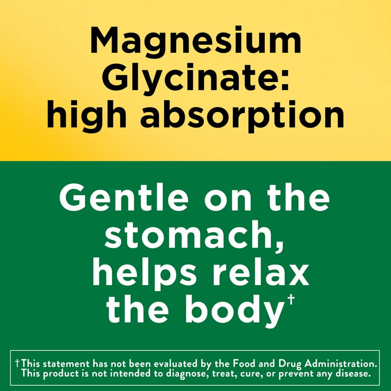 Nature Made Magnesium Glycinate 200 mg, High Absorption, 70 Capsules photo 5