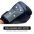 thumbnail image 3 of Hayabusa T3 LX Leather Boxing Gloves Men and Women for Training Sparring Heavy Bag and Mitt Work - Indigo, 12oz, 3 of 6
