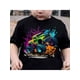 thumbnail image 1 of [Cotton T-Shirt] Cotton Boy's T-Shirt | Comfortable And Casual Round Neck, Short Sleeved, Trucks Print, 1 of 7