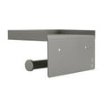 thumbnail image 5 of Toprema Toilet Paper Holder with Shelf Tissue Roll Hanger SUS304 Stainless Steel Rustproof Bathroom Hardware Screw Wall Mount or Self Adhesive - Gray, 5 of 7