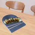 thumbnail image 1 of Servidor de comida europeo, decoración para hogar, adorno, bandeja de aperitivos, bandeja de exhibición, bandeja de para aperitivos, ensalada, Azul oscuro l Macarena bandeja de bocadillos, 1 of 8