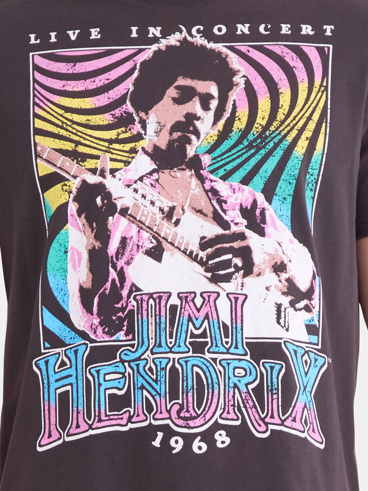 Jimi Hendrix Men's and Big Men's Graphic Tee with Short Sleeves, Sizes S-3XL