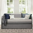 thumbnail image 3 of Pemberly Row Modern Upholstered Daybed with Trundle in Gray, 3 of 5