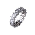 thumbnail image 1 of Jumpingount Moda Zirconia cúbica pequeñas alianzas de boda anillos ligeros anillo de dedo impermeable ahuecado joyería de mano para Ropa, zapatos y accesorios Miscelánea No.7, 1 of 6