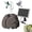 grey, variant on Realistic Granite Rock Solar Bird Bath Fountain, Solar-Powered Bird Bath Fountain, Water Pump Kit with Nozzles, Stone Resin Bubbler for Garden Pond Decor and Hummingbird Baths (1PC-Grey)