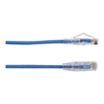 thumbnail image 2 of Black Box Slim-Net - Patch cable - RJ-45 (M) to RJ-45 (M) - 7 ft - UTP - CAT 6a - booted, molded, stranded - blue, 2 of 3
