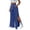Blue, variant on Tear Away Pants for Women Elastic High Waist Loose Fit Side Snap Button Split Lightweight Sweatpants with Pockets