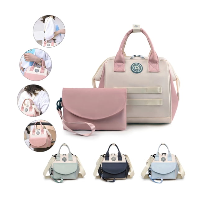 Mochila Pañaleras Para Bebe Mochilas De Maternidad Multifuncional Mochila Panalera Mochila Moderna Modelo Rosa