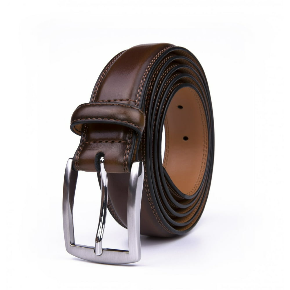 Fabio Valenti - Belts For Men, 1.25 Inch Wide Real Leather Classic ...