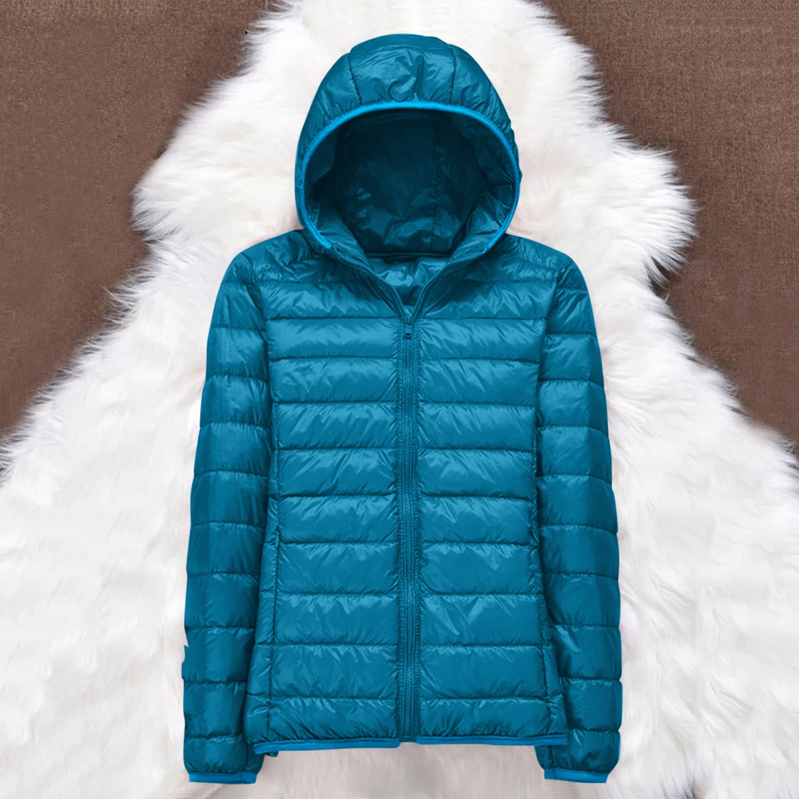 Hooded packable puffer coat hotsell