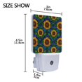 thumbnail image 4 of Yayeee LED Plug in Night Light for The Home with Auto Dusk to Dawn Light Sensors, 2 Pack, Blue Art Sunflowers, 4 of 6