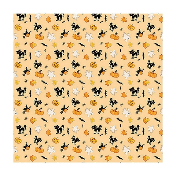 Beautynvta Halloween Tablecloth, Pumpkin Ghost Black Cat Maple Leaf Witch Table Cloth, Spillproof Tablecover for Dinner Party Decoration, Square 59''x59''