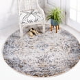 thumbnail image 2 of Unique Loom Augustus Collection Area Rug - Naples (5' Round Cream/Beige), 2 of 8