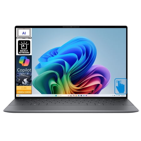 Dell XPS 13 Copilot+ AI PC Laptop 13.4in Touchscreen 2.8K Display (Qualcomm Snapdragon X Elite X1E-80-100, 16GB LPDDR5X, 2TB PCIe SSD, Qualcomm Adreno, Backlit KB, Fingerprint, WiFi 7, Win 11 Pro)