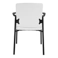thumbnail image 4 of Guest Chair in White Faux Leather with Black Frame, 4 of 5