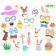 thumbnail image 1 of Suministros para la fiesta de Pascua Decoraciones-29 piezas Accesorios para la cabina de fotos de Pascua, favores de la fiesta de Pascua, primavera. Afortunado Sencillez, 1 of 5