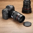 thumbnail image 6 of Uxcell 62mm Lens Hood, Standard Focus Frosted Surface Hood with Cap and Cleaning Cloth for Camera Lens, Black, 6 of 6