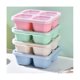 thumbnail image 2 of Contenedores para refrigerios reutilizables con 4 compartimentos divididos, caja para refrigerios Bento, contenedores para preparar comidas con refrigerios, multicolor, 2 of 5