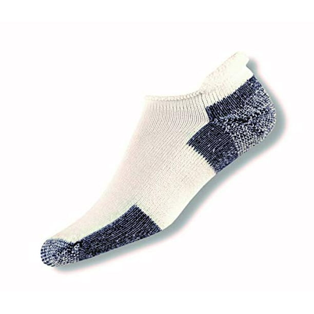 Thorlos Unisexadult J Max Cushion Running Rolltop Socks, Whitenavy, Large